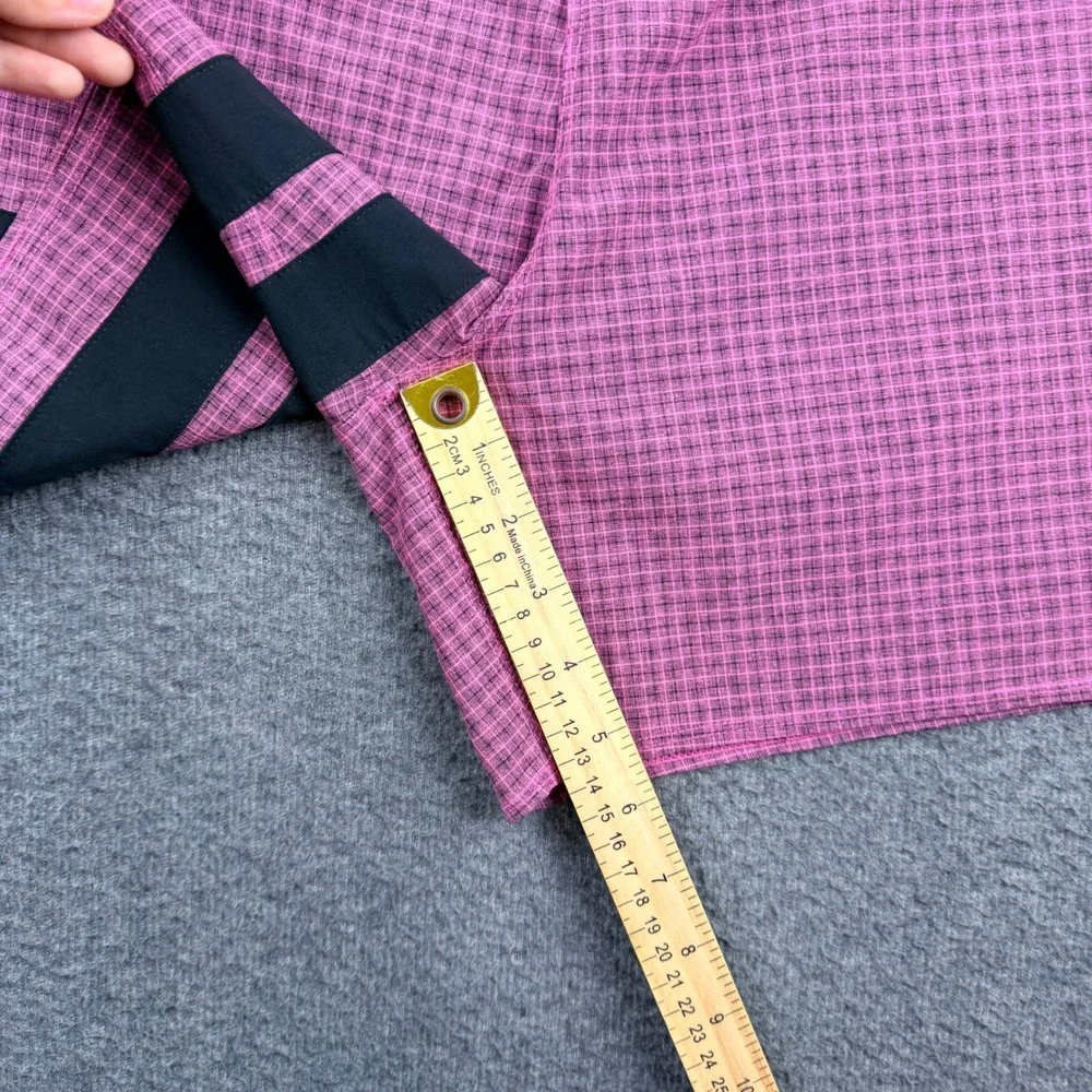 Hurley Phantom Board Shorts Men's 40 Pink Black Plaid Striped Swim Trunks AQ9990